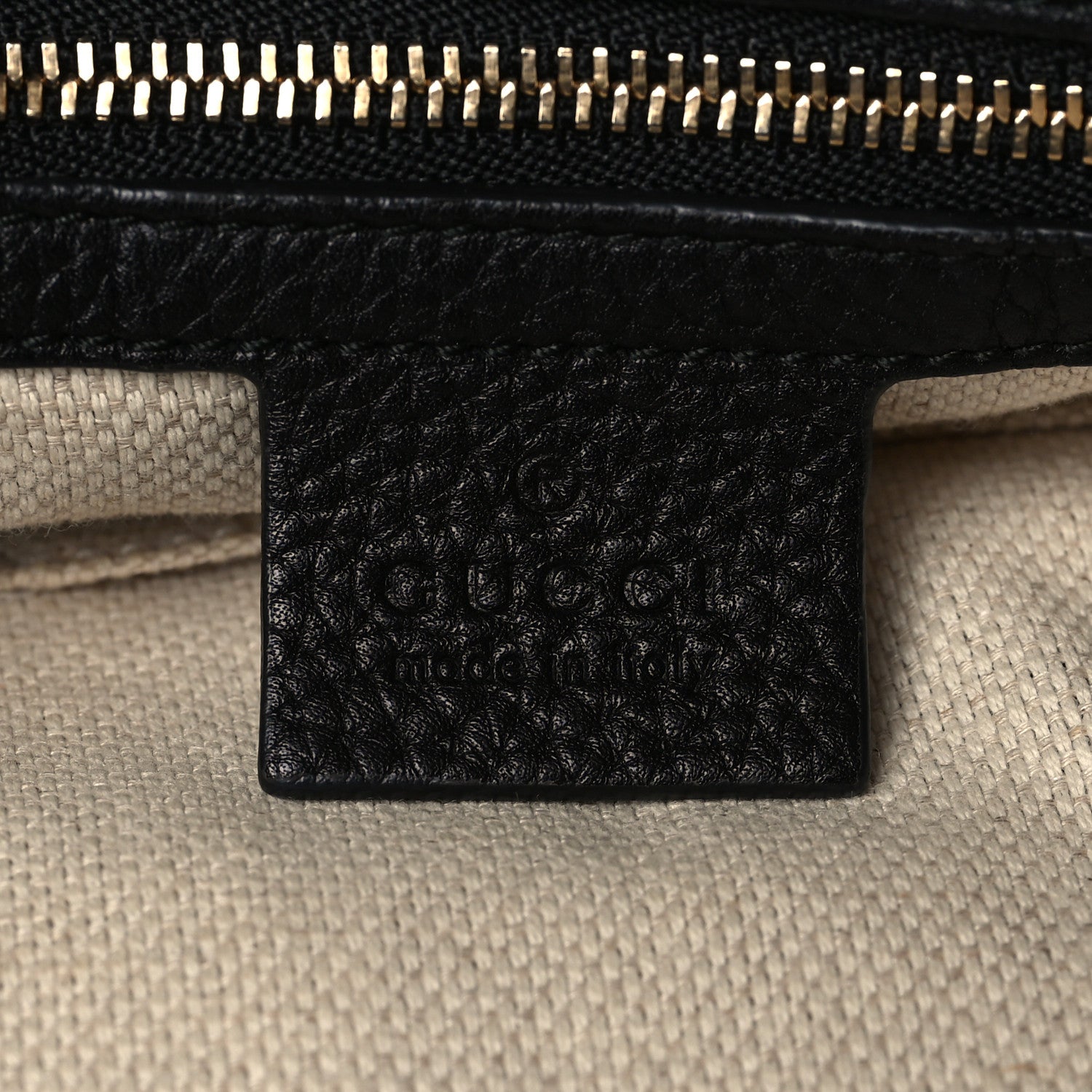 Gucci Pebbled Calfskin Large Soho Hobo Black 6 of 9