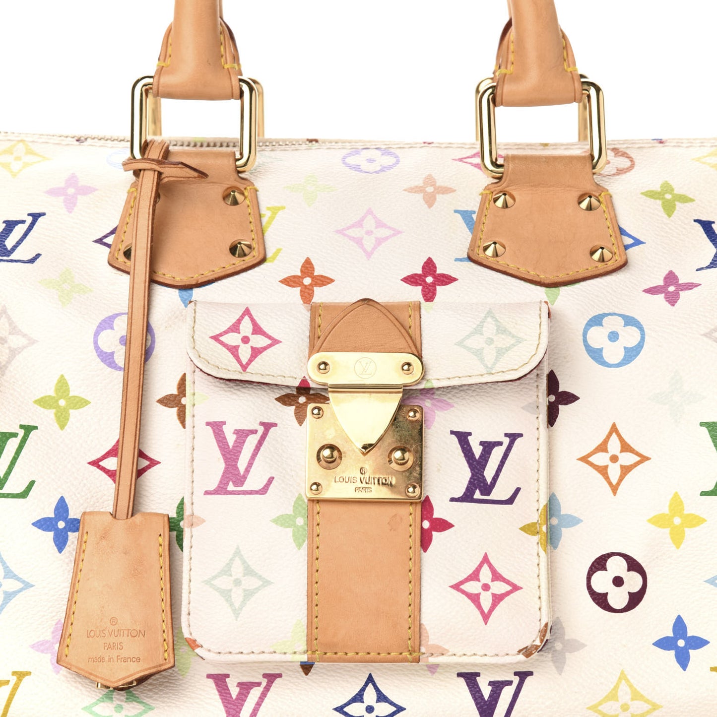 Monogram Multicolor Speedy 30 White