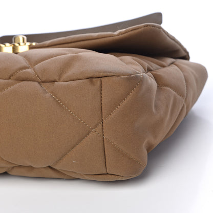 Chanel Canvas Quilted Large 19 Flap Bronze 9 of 11