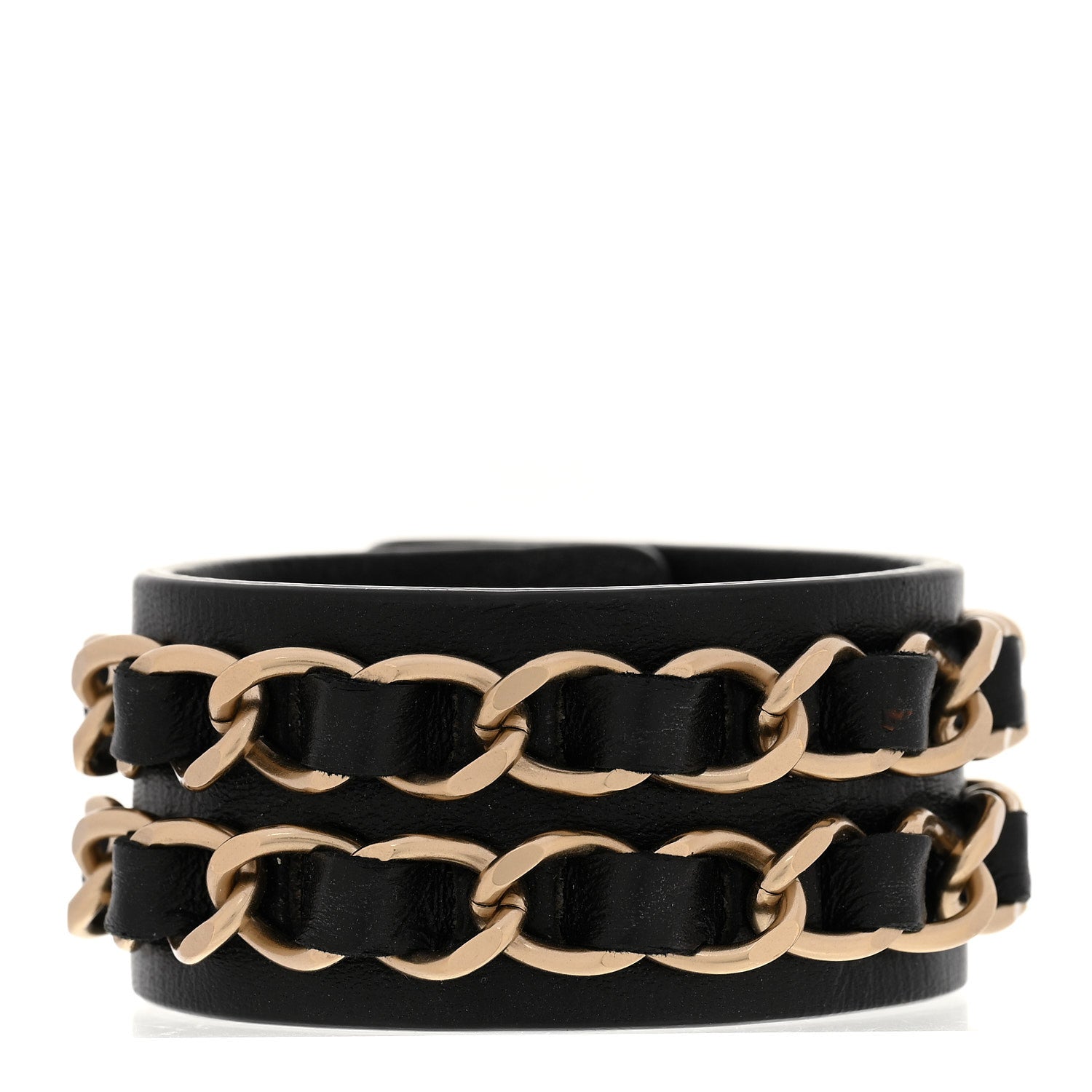 Chanel Lambskin CC Chain Turnlock Bracelet Black 3 of 5