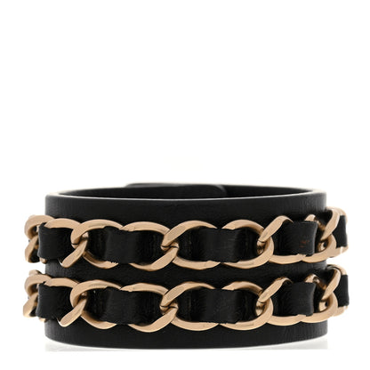 Chanel Lambskin CC Chain Turnlock Bracelet Black 3 of 5