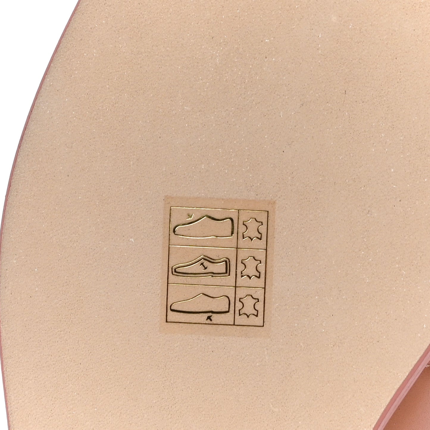 Calfskin Oran Sandals 37.5 Granit Rose