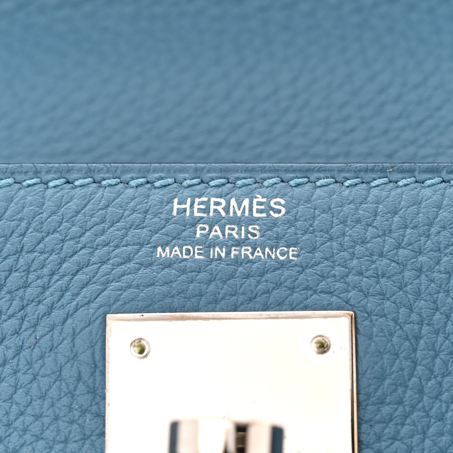 Hermes Togo Kelly Retourne 28 Bleu Paradise 6 of 11