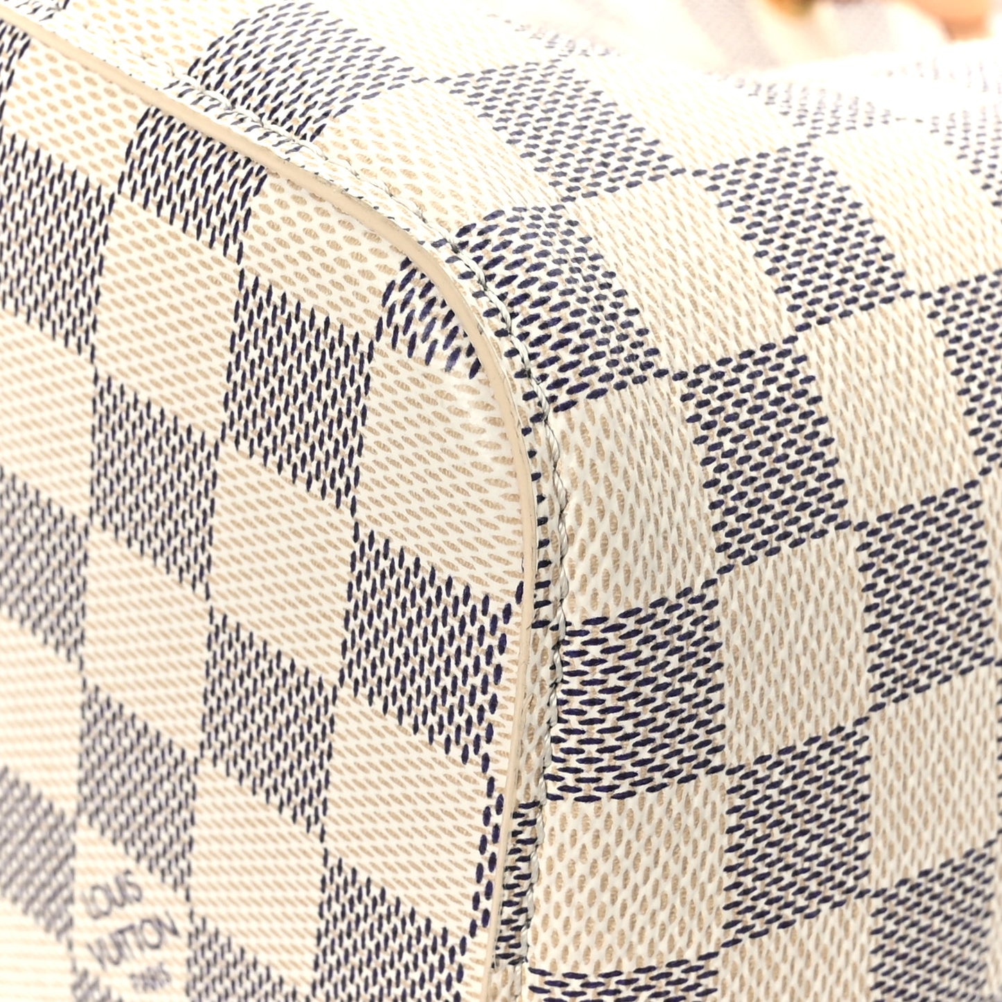 Damier Azur Braided Neonoe MM Peach Cream