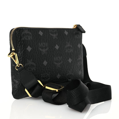 MCM Visetos Small Crossbody Pouch Black 3 of 11