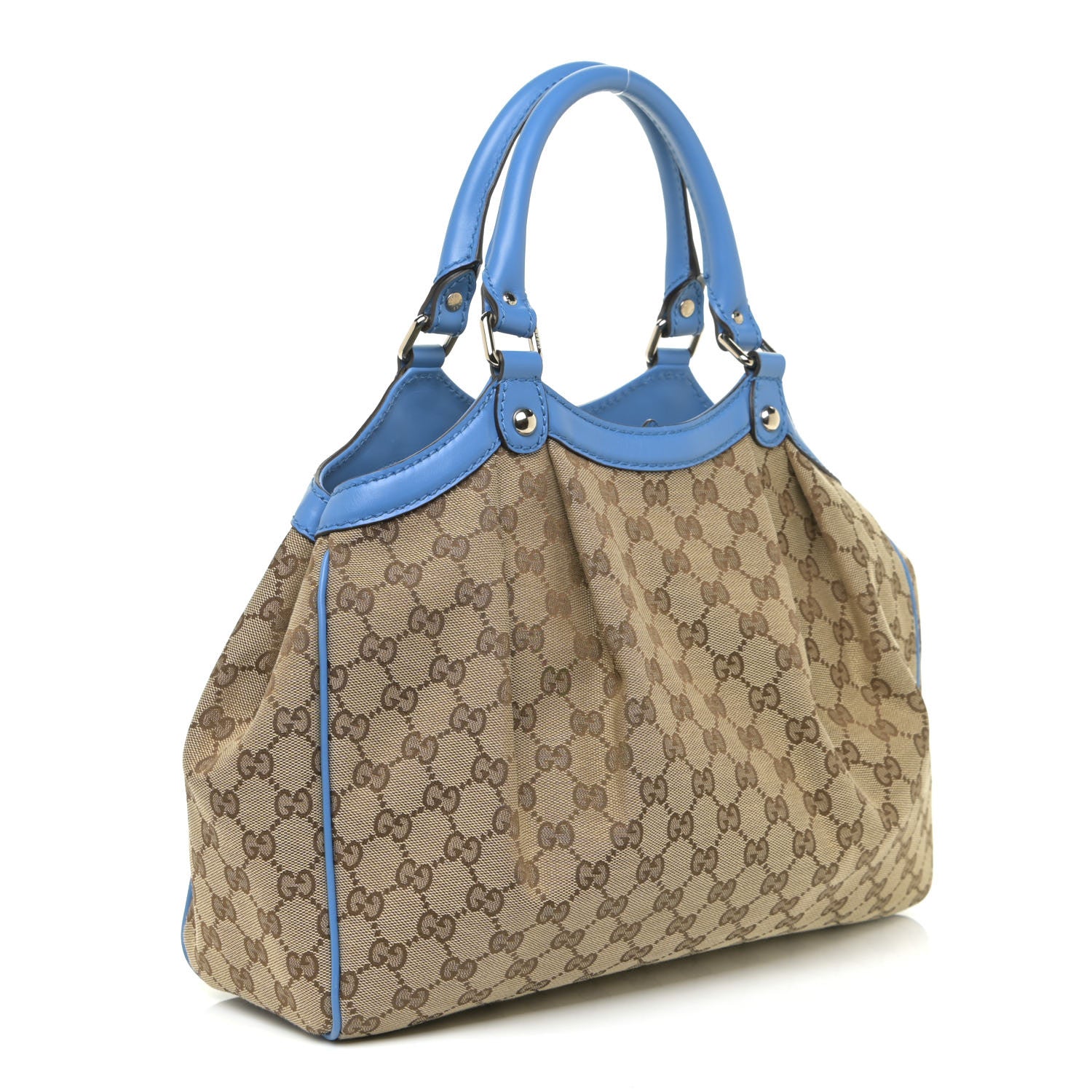 Gucci Monogram Medium Sukey Tote Blue 3 of 19