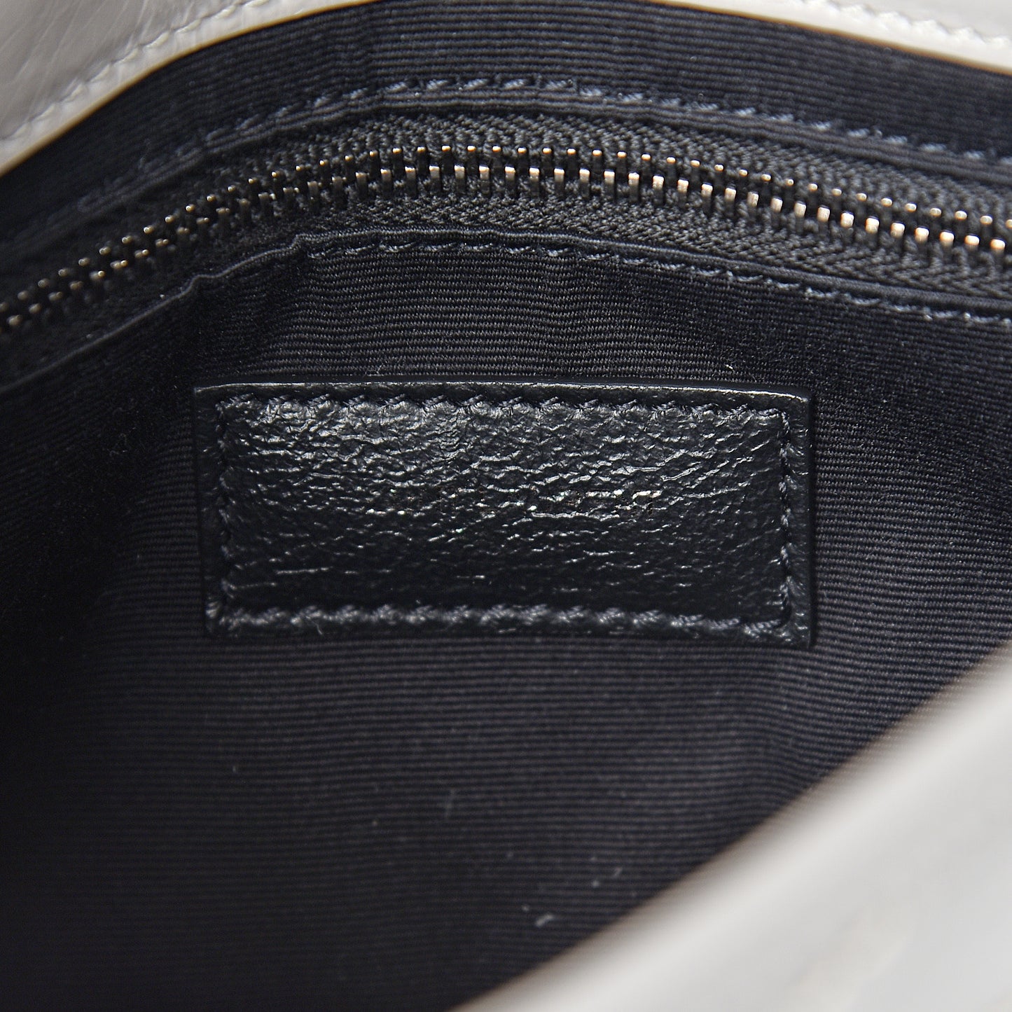 Crinkled Calfskin Matelasse Monogram Niki Chain Wallet Light Grey