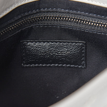 Saint Laurent Crinkled Calfskin Matelasse Monogram Niki Chain Wallet Light Grey 5 of 9