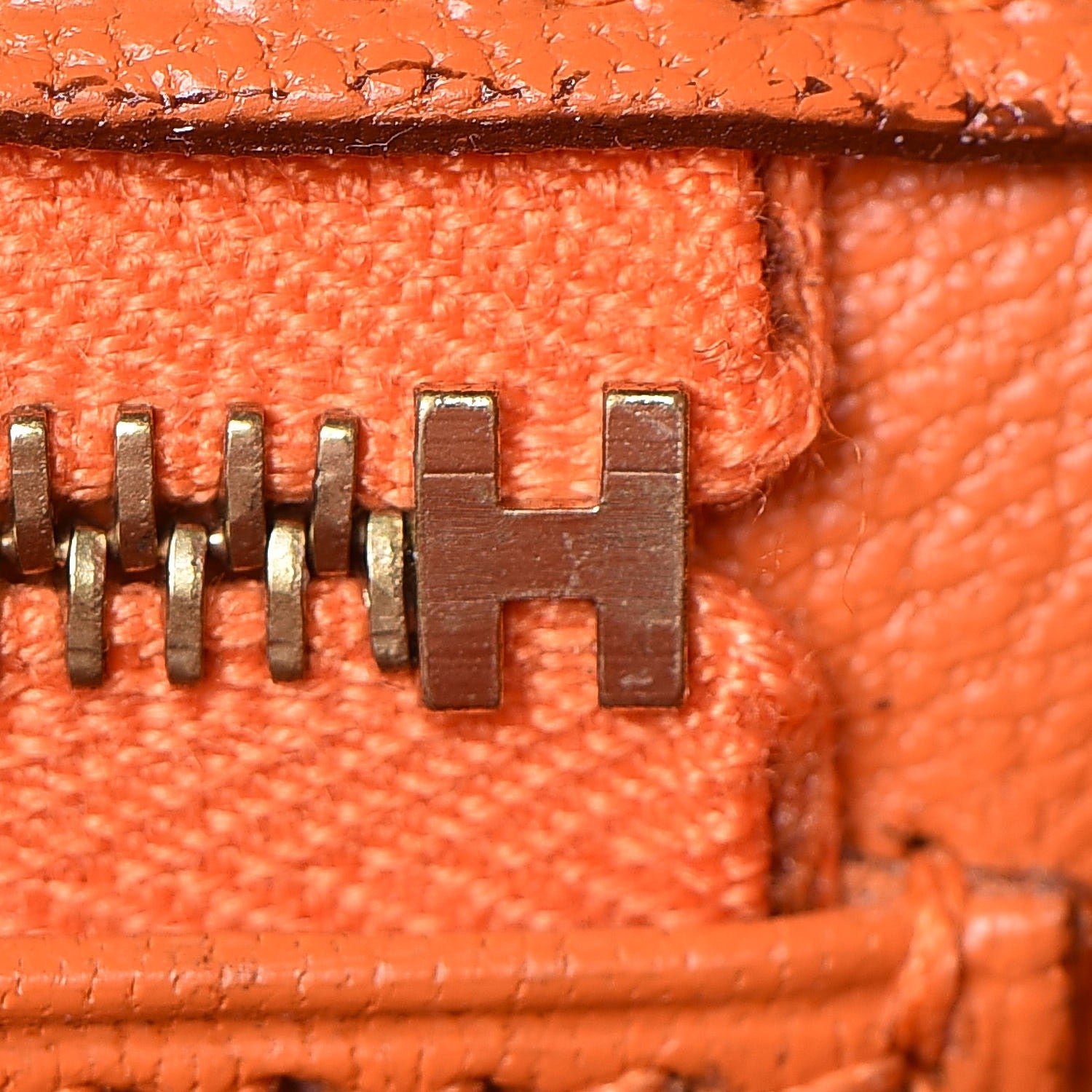 Hermes Ostrich Birkin 35 Orange 17 of 34
