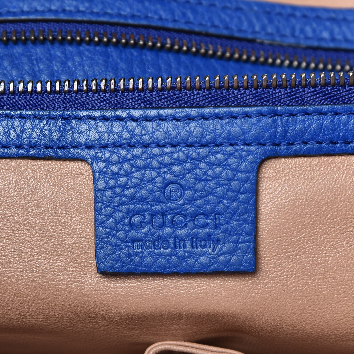 Suede Bamboo Fringe Small Shopper Tote Blue