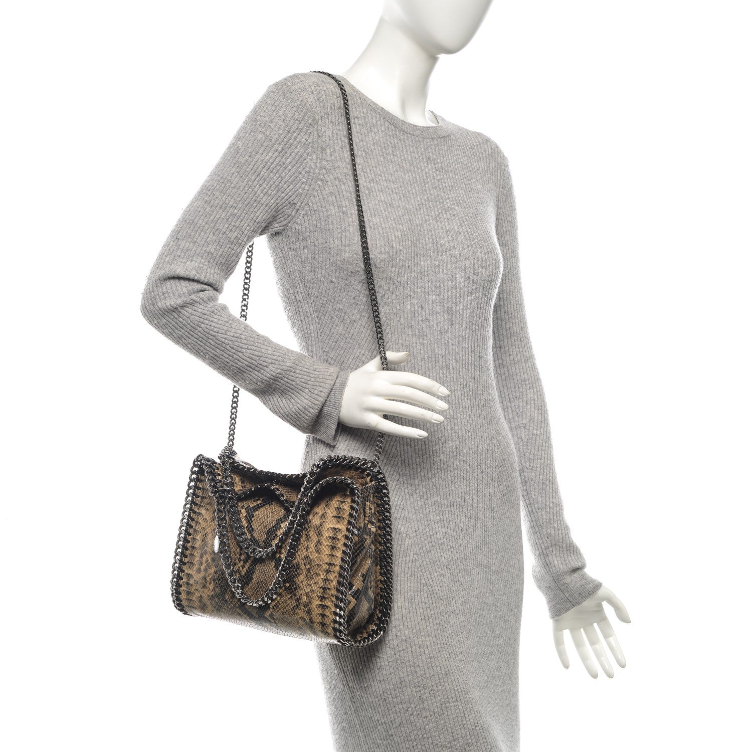 Stella McCartney Faux Python Mini Falabella Tote 2 of 6