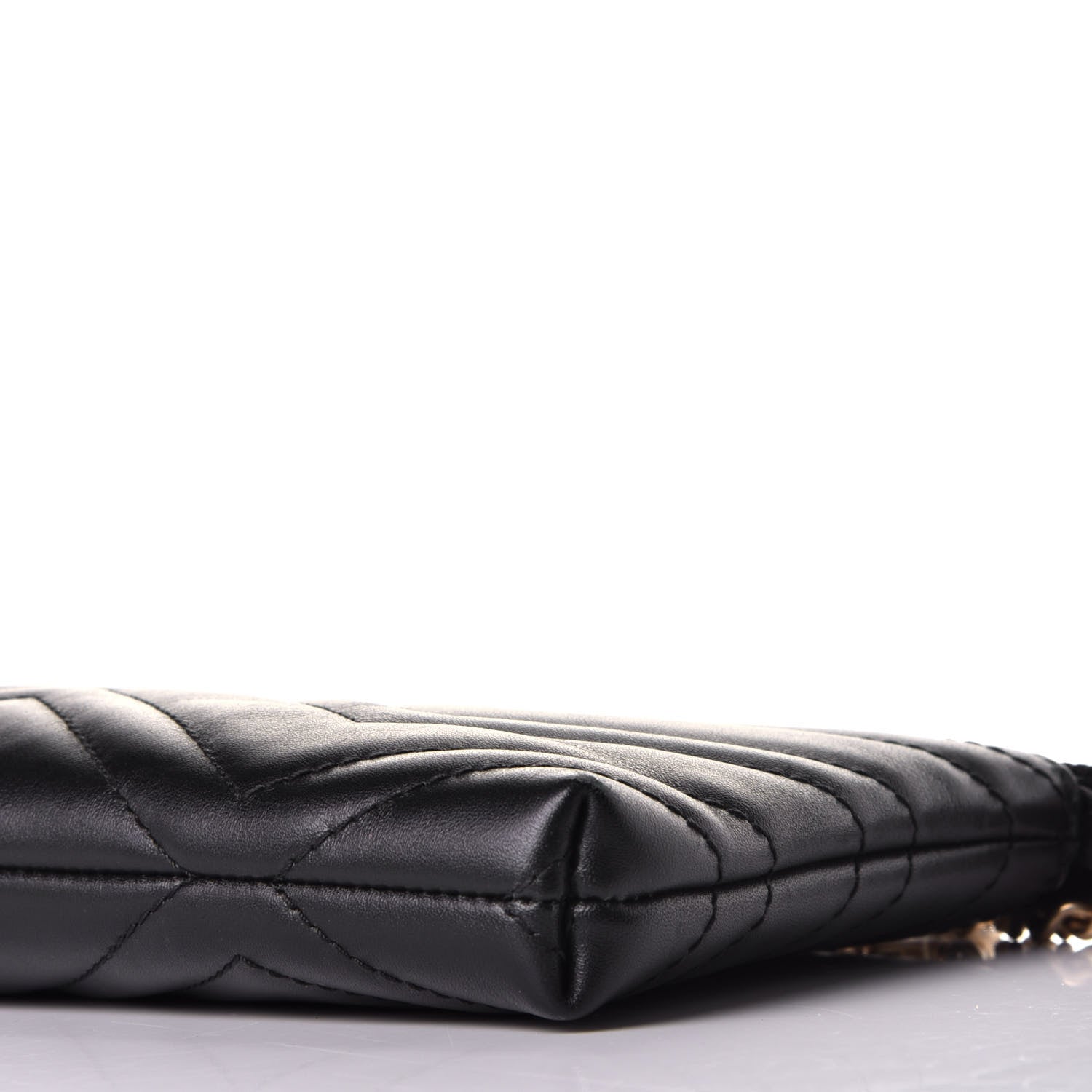 Gucci Calfskin Matelasse Mini GG Marmont Chain Bag Black 7 of 8