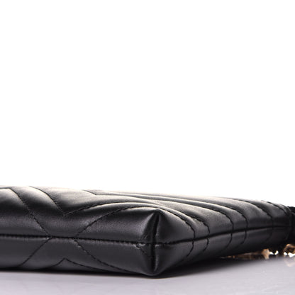 Gucci Calfskin Matelasse Mini GG Marmont Chain Bag Black 7 of 8