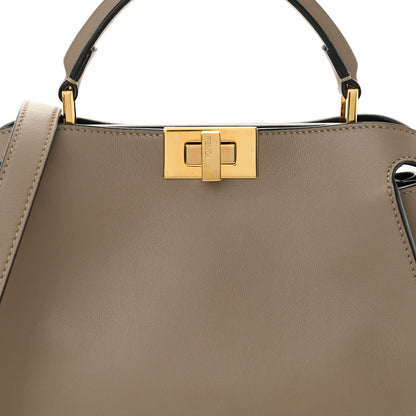 Fendi Tahiti Burro Medium Peekaboo Iconic Essentially Satchel Tortora Black 8 of 10