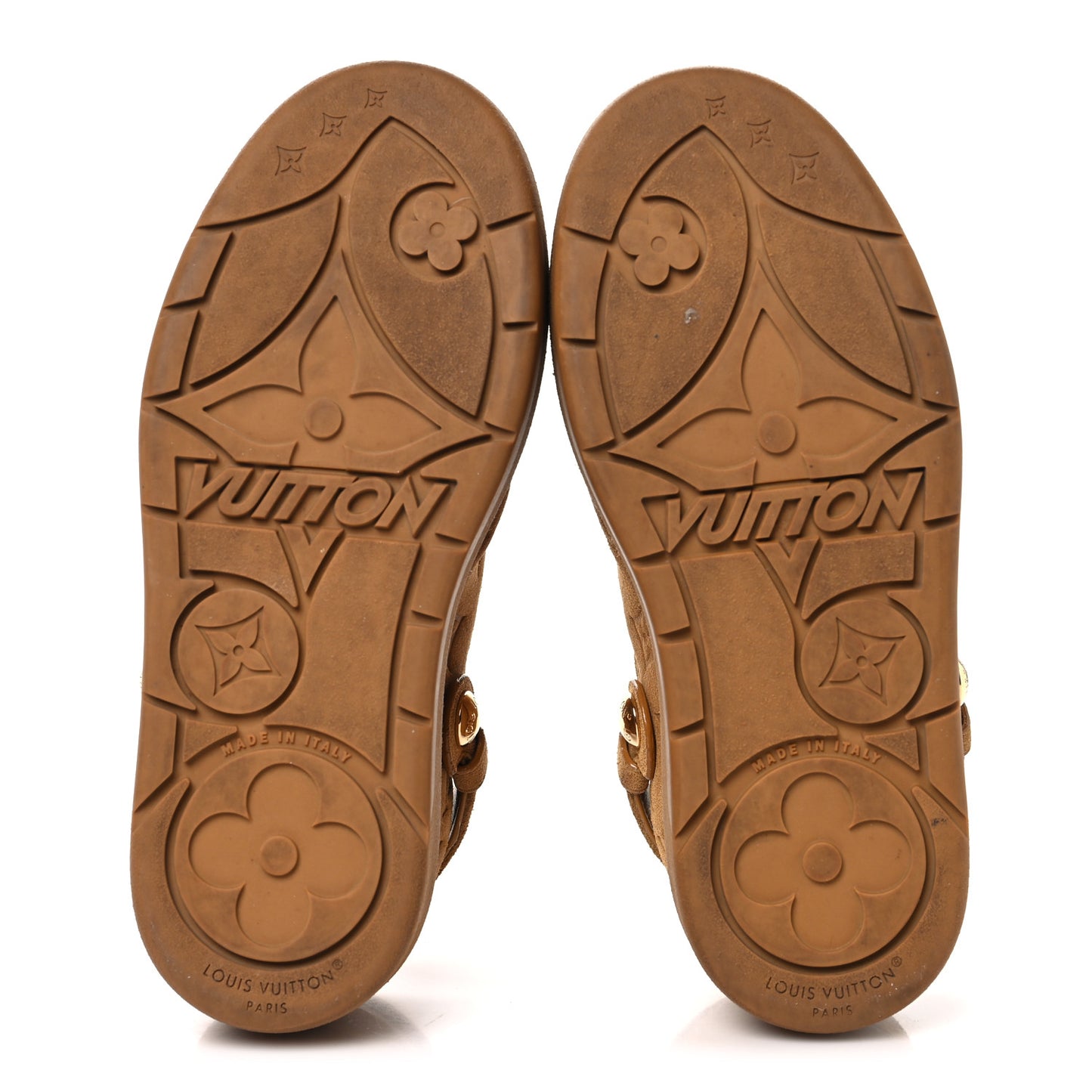 Suede Calfskin Embossed Monogram Aspen Platform Clog Mules 37 Cognac Brown
