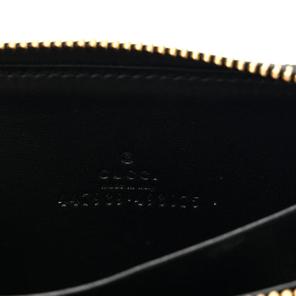 Gucci Guccissima Zip Around Coin Purse Wallet Black 6 of 7