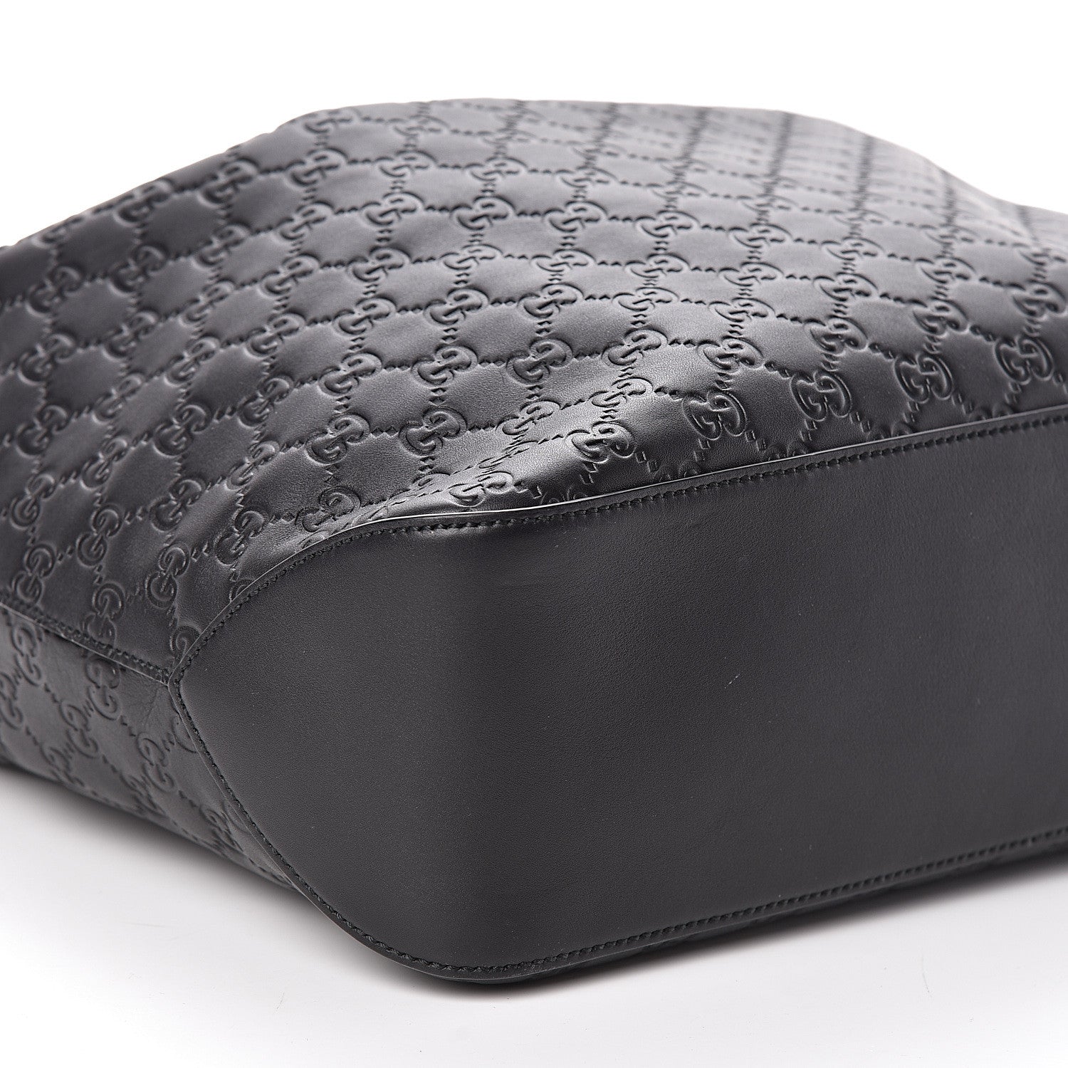 Gucci Guccissima Signature Large Linea A Hobo Black 8 of 10
