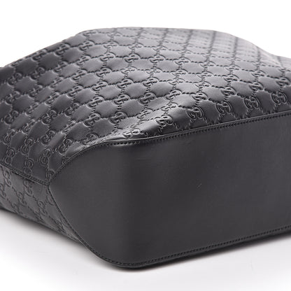 Gucci Guccissima Signature Large Linea A Hobo Black 8 of 10