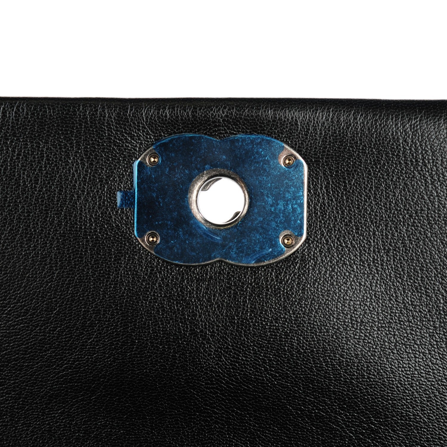 Chanel Metallic Goatskin Quilted Medium City Rock Flap Black 6 of 8