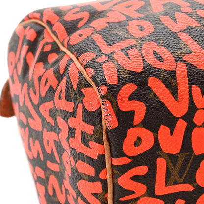 Louis Vuitton Monogram Graffiti Speedy 30 Orange 8 of 21