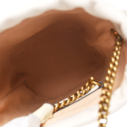 Gucci Calfskin Matelasse Mini GG Marmont 2.0 Bucket Bag White 5 of 10