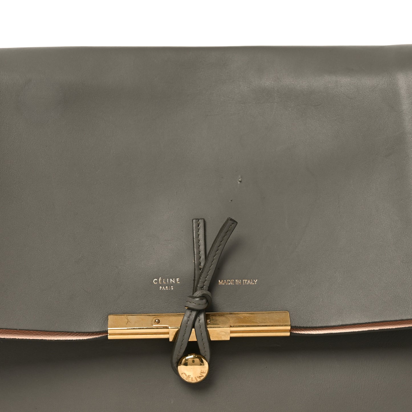 Calfskin Blade Flap Grey