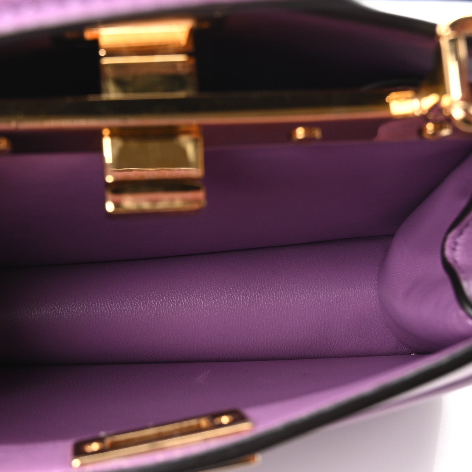 Fendi Shiny Nappa Petite Peekaboo I SEE U Satchel Gapanto Agapanto 5 of 10