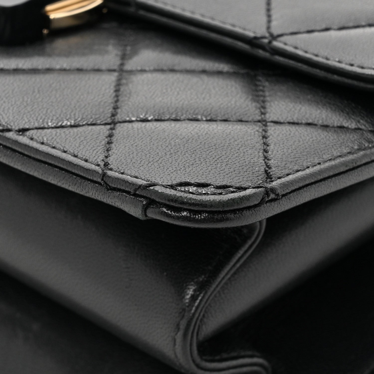 Chanel Sheepskin Quilted Beauty Lock Flap Black 13 of 19