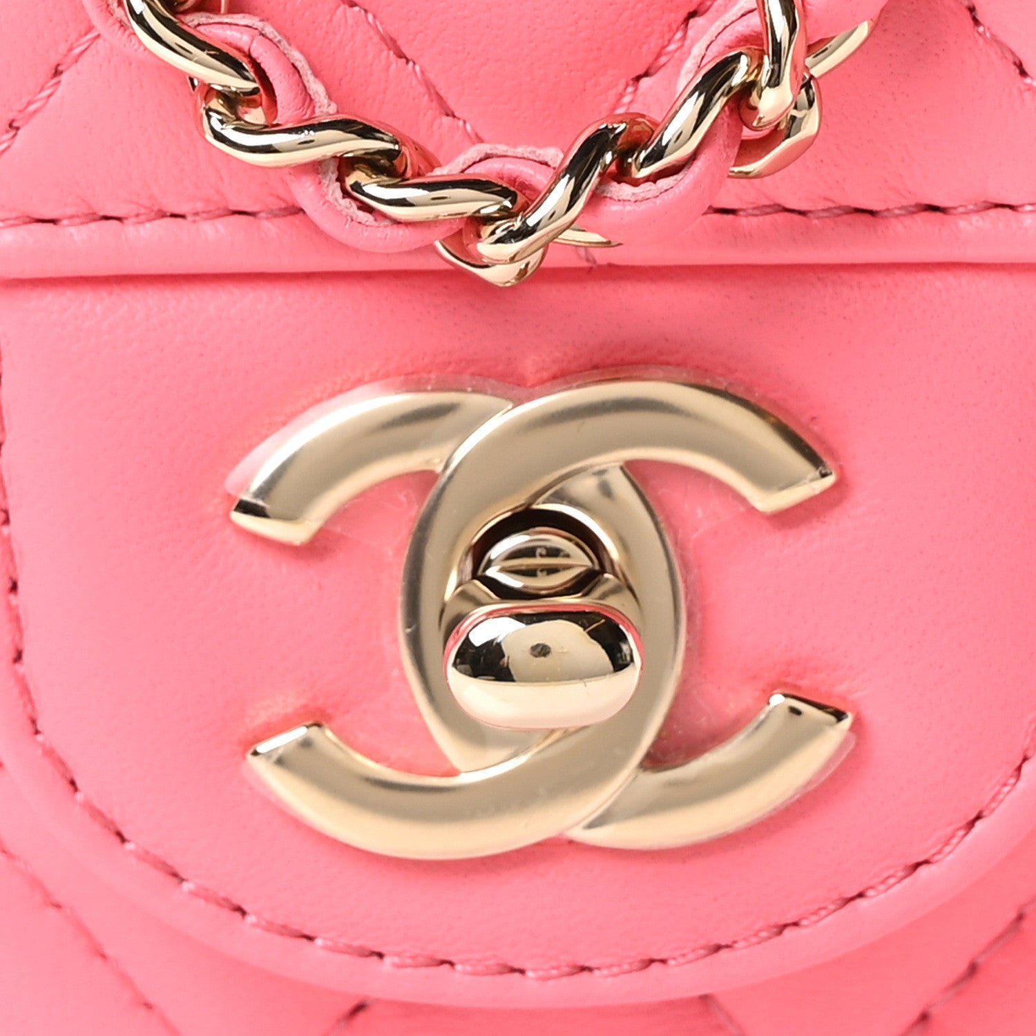 Chanel Lambskin Quilted CC In Love Heart Bag Pink 8 of 10