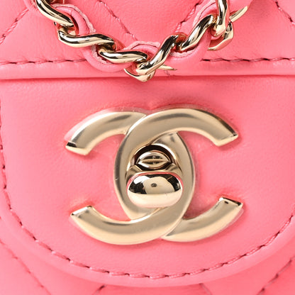Chanel Lambskin Quilted CC In Love Heart Bag Pink 8 of 10