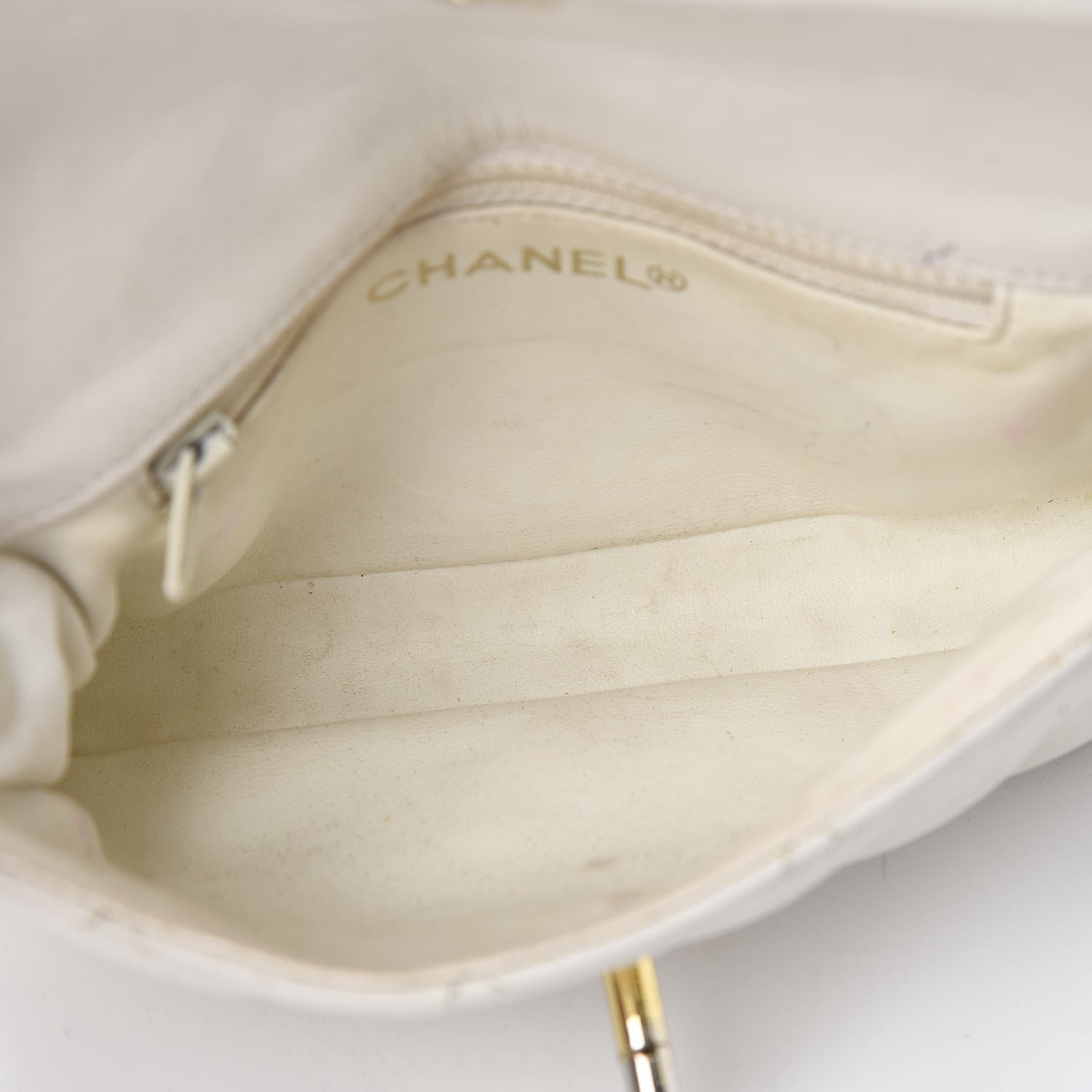 Chanel Lambskin Quilted Flap Waist Belt Bag White 5 of 14