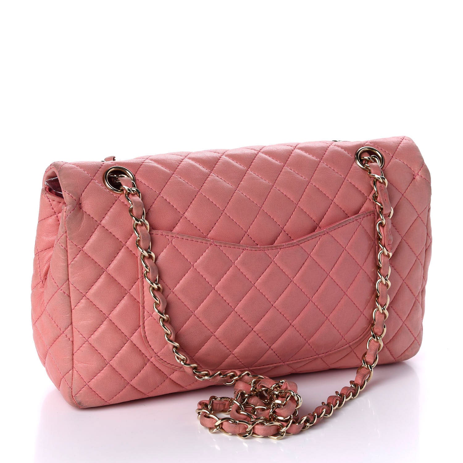 Chanel Lambskin Quilted Valentine Charms Medium Single Flap Pink 3 of 14