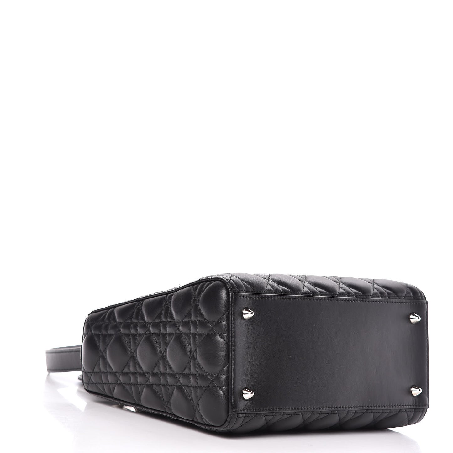 Lambskin Cannage Medium Lady Dior Black
