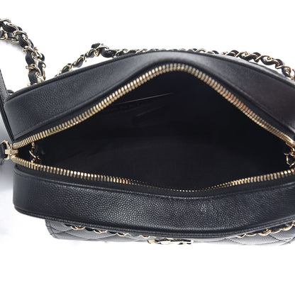 Chanel Caviar Quilted Small In & Out Camera Case Black 5 of 11