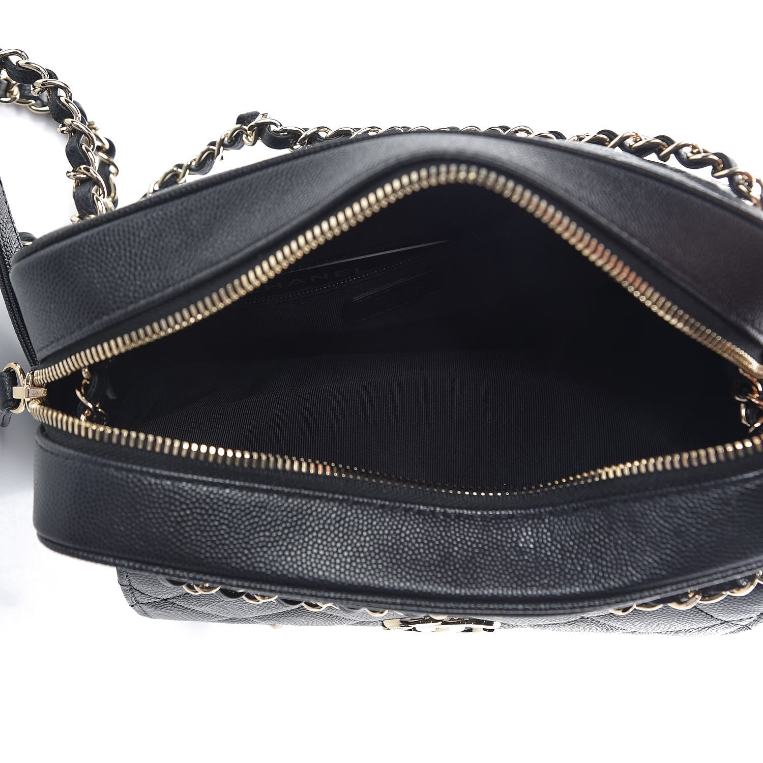 Chanel Caviar Quilted Small In & Out Camera Case Black 5 of 10