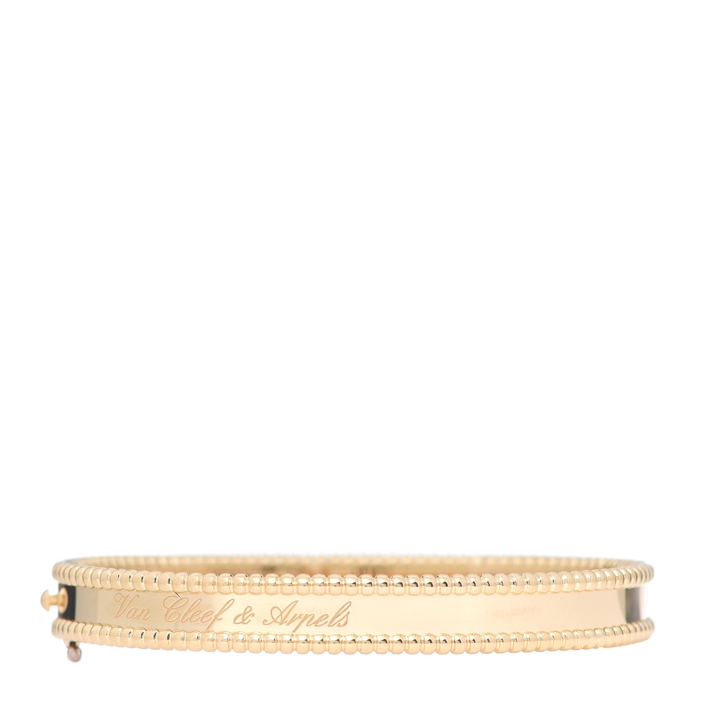 18K Yellow Gold Perlee Signature Bangle Bracelet M