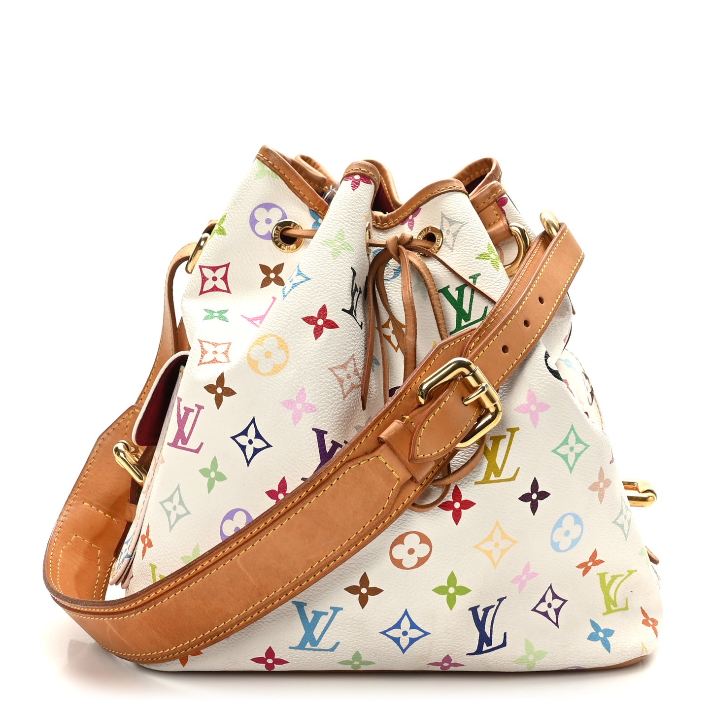 Monogram Multicolor Petit Noe White