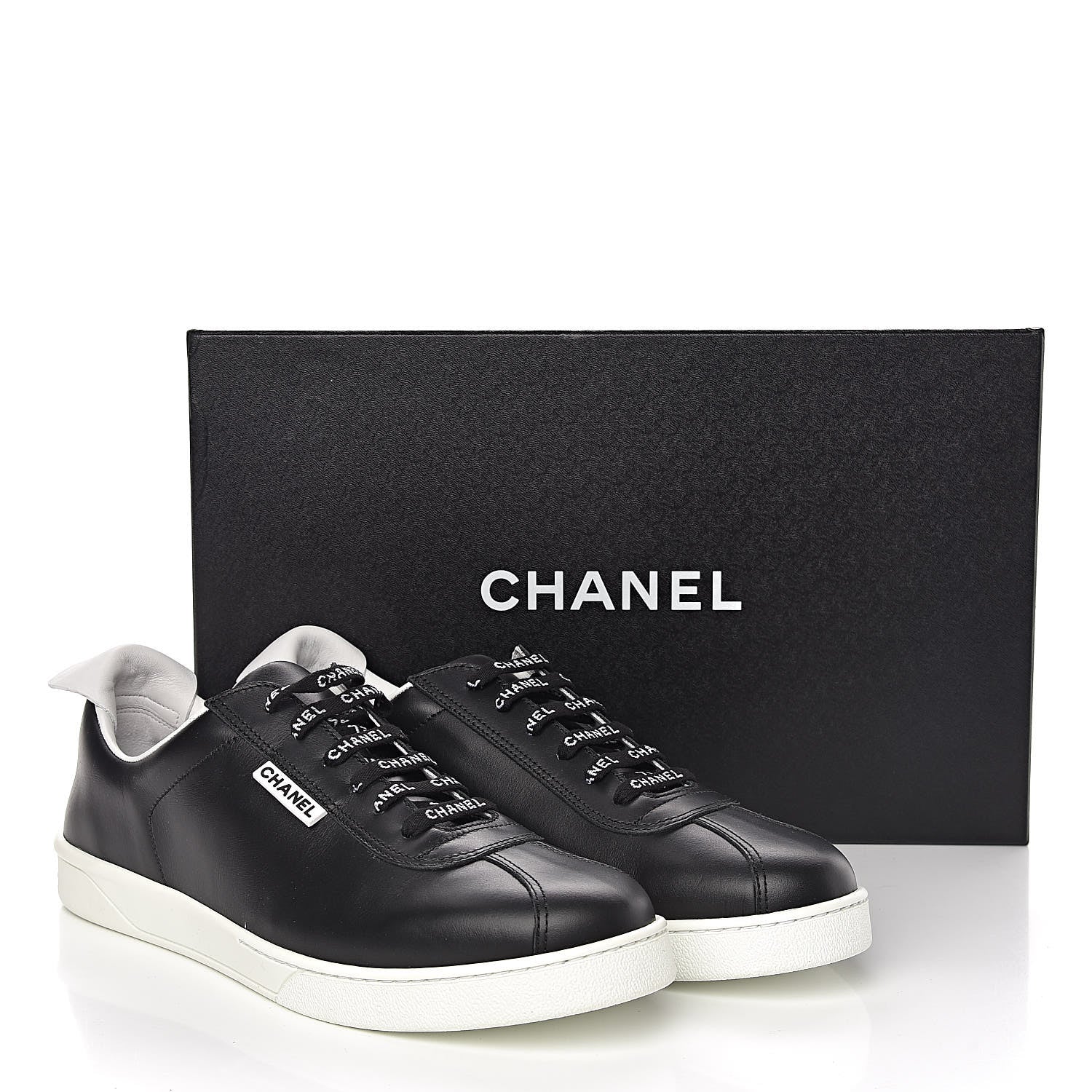 Chanel Calfskin Mens Sneakers 45 Black 11 of 11