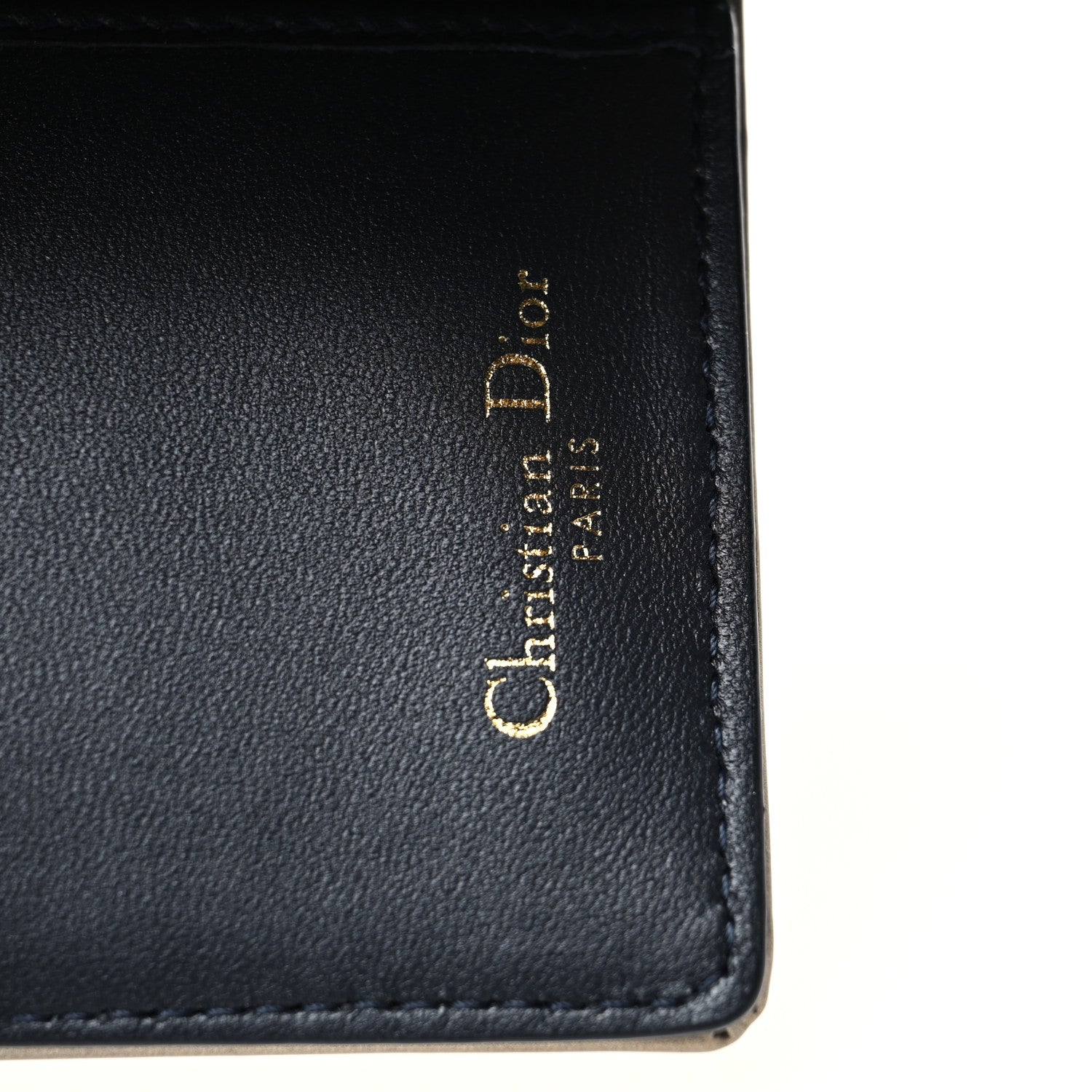 Christian Dior Metallic Patent Micro-Cannage Diorama Medium Wallet Champagne 7 of 10