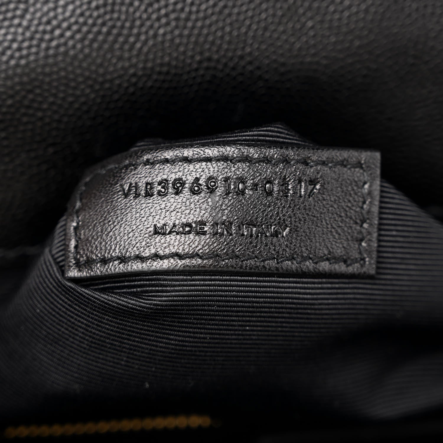 Saint Laurent Grain De Poudre Matelasse Chevron Large Monogram Satchel Black 7 of 10
