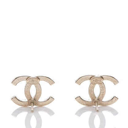 Chanel Crystal CC Earrings Gold 3 of 4