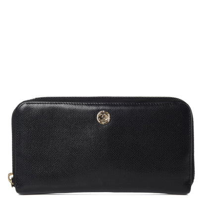 Chanel Grained Calfskin Large CC Zip Around Wallet Black 1 of 10