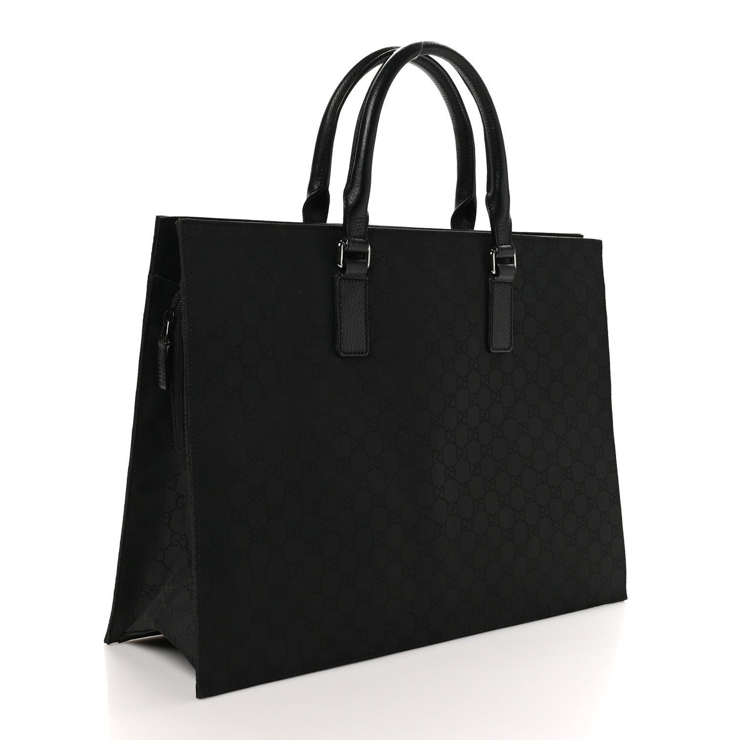 Gucci Nylon Monogram Executive Bag Black 3 of 11