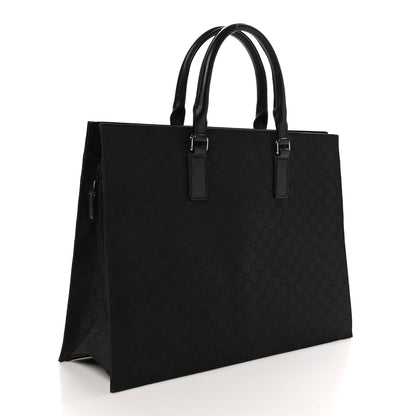 Gucci Nylon Monogram Executive Bag Black 3 of 11