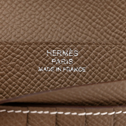 Hermes Epsom Bearn Compact Wallet Etoupe 6 of 8