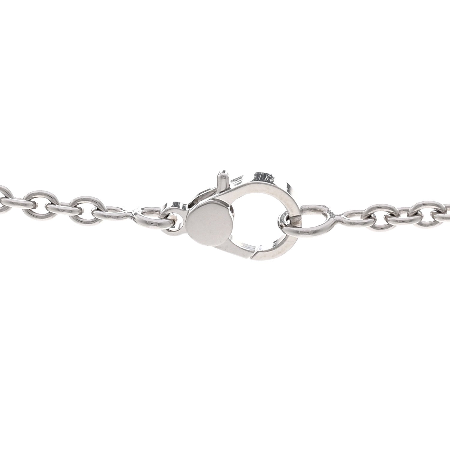 Hermes 18K White Gold Diamond Finesse Lariat Necklace 4 of 5