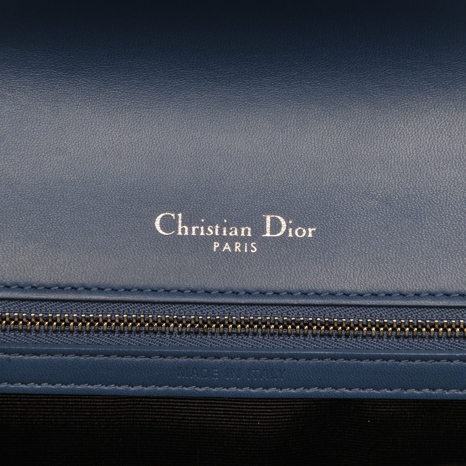 Christian Dior Lambskin Medium Diorama Flap Bag Blue 6 of 12