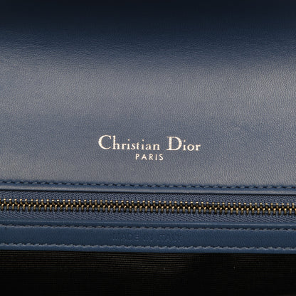 Christian Dior Lambskin Medium Diorama Flap Bag Blue 6 of 12