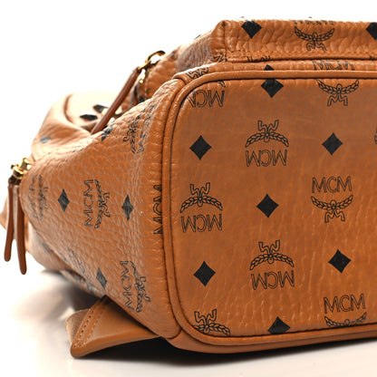 MCM Visetos Studded Small Stark M Backpack Cognac 8 of 9