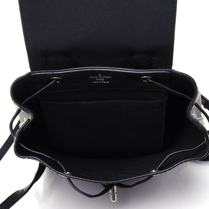Louis Vuitton Calfskin Flower Lockme Mini Backpack Black Multicolor 3 of 8